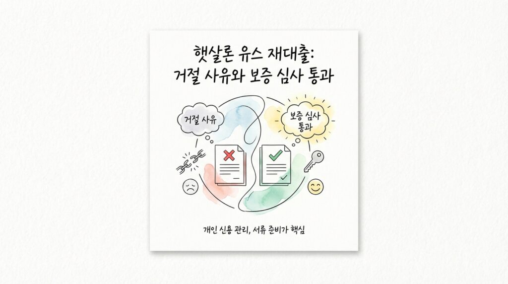 햇살론 유스 재대출 거절 사유