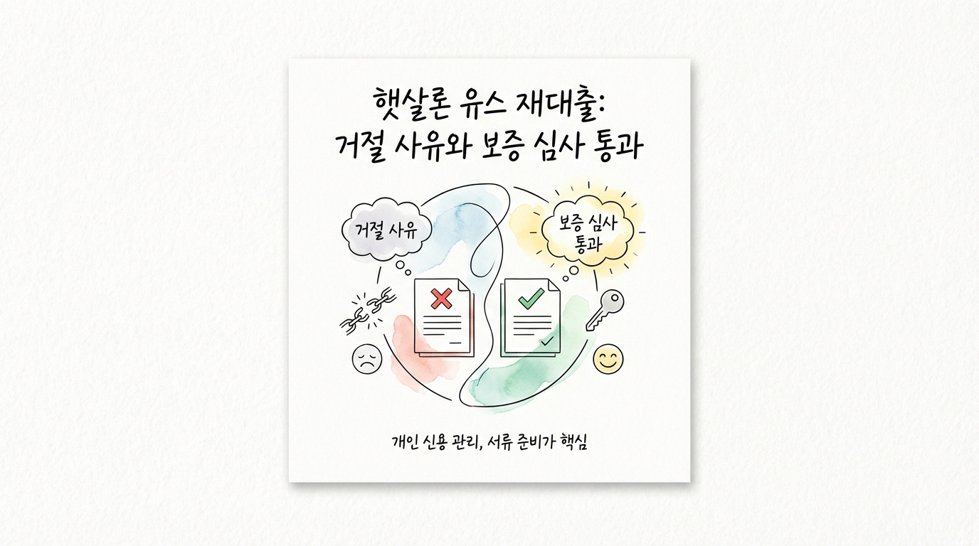 햇살론 유스 재대출 거절 사유