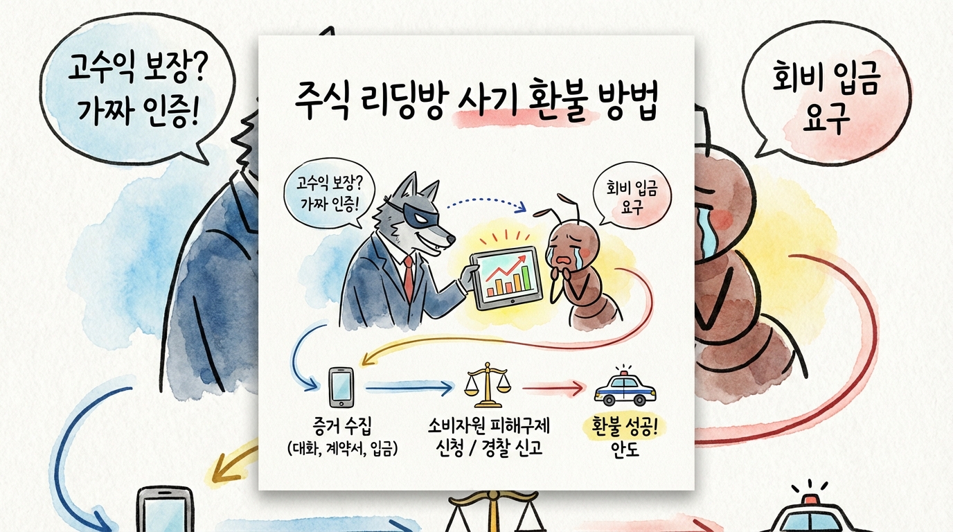 주식 리딩방 사기 환불 방법과 피해 구제 사례 대응 요령