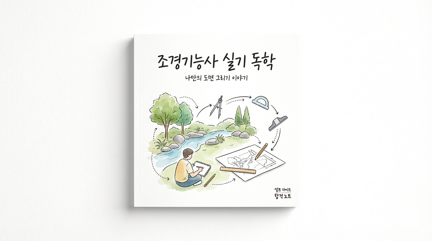 조경기능사 실기 독학 도면 그리기 꿀팁과 작업형 시험 준비물 총정리