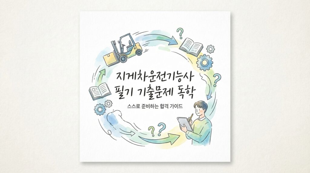 지게차운전기능사 필기 기출문제 독학으로 3일 만에 합격하는 요령