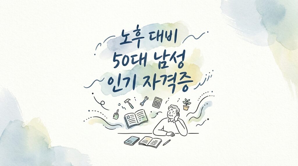 노후 대비 50대 남성 인기 자격증 종류 추천