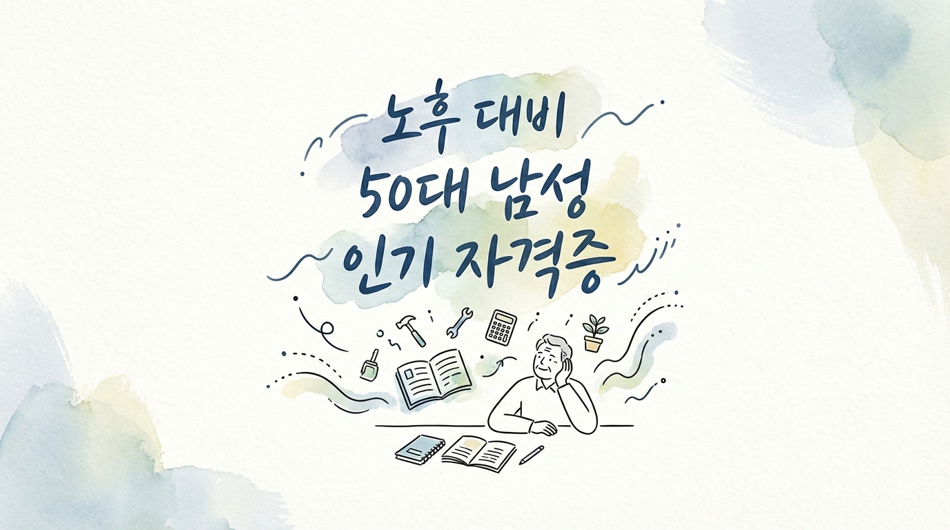 노후 대비 50대 남성 인기 자격증 종류 추천