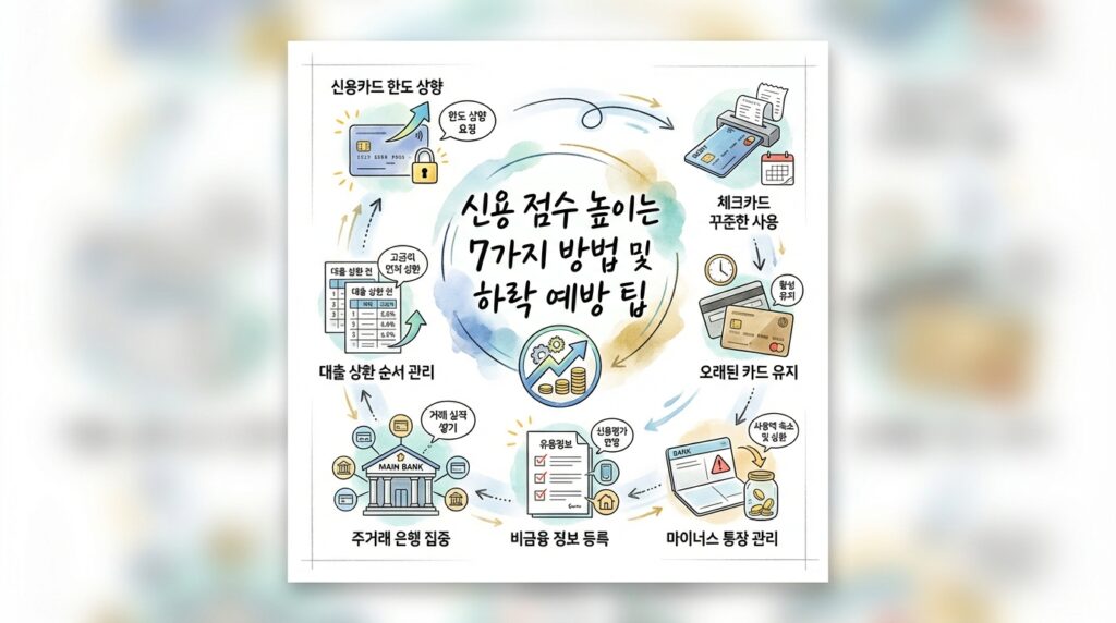 신용점수 올리는 방법 7가지와 등급 하락 방어