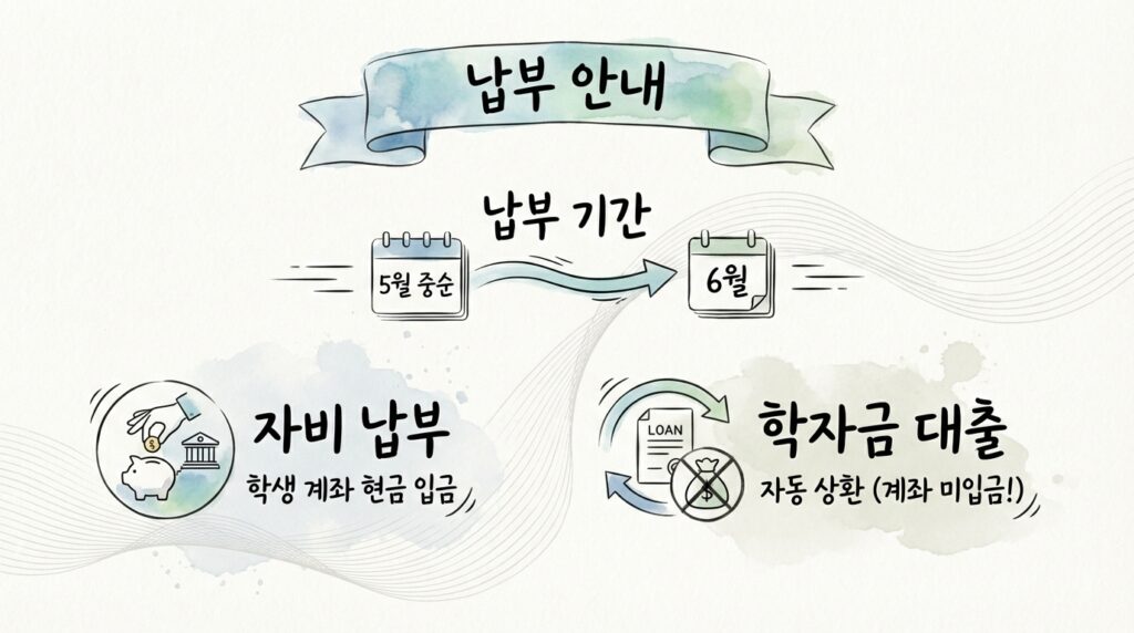 2026년 1학기 국가장학금 2차 신청 납부