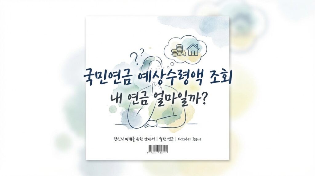 국민연금 예상수령액 조회 내 연금 얼마일까? 