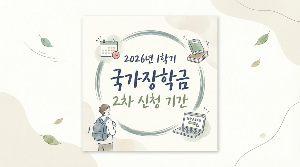 2026년 1학기 국가장학금 2차 신청 기간 소득분위 기준 지급일 총정리