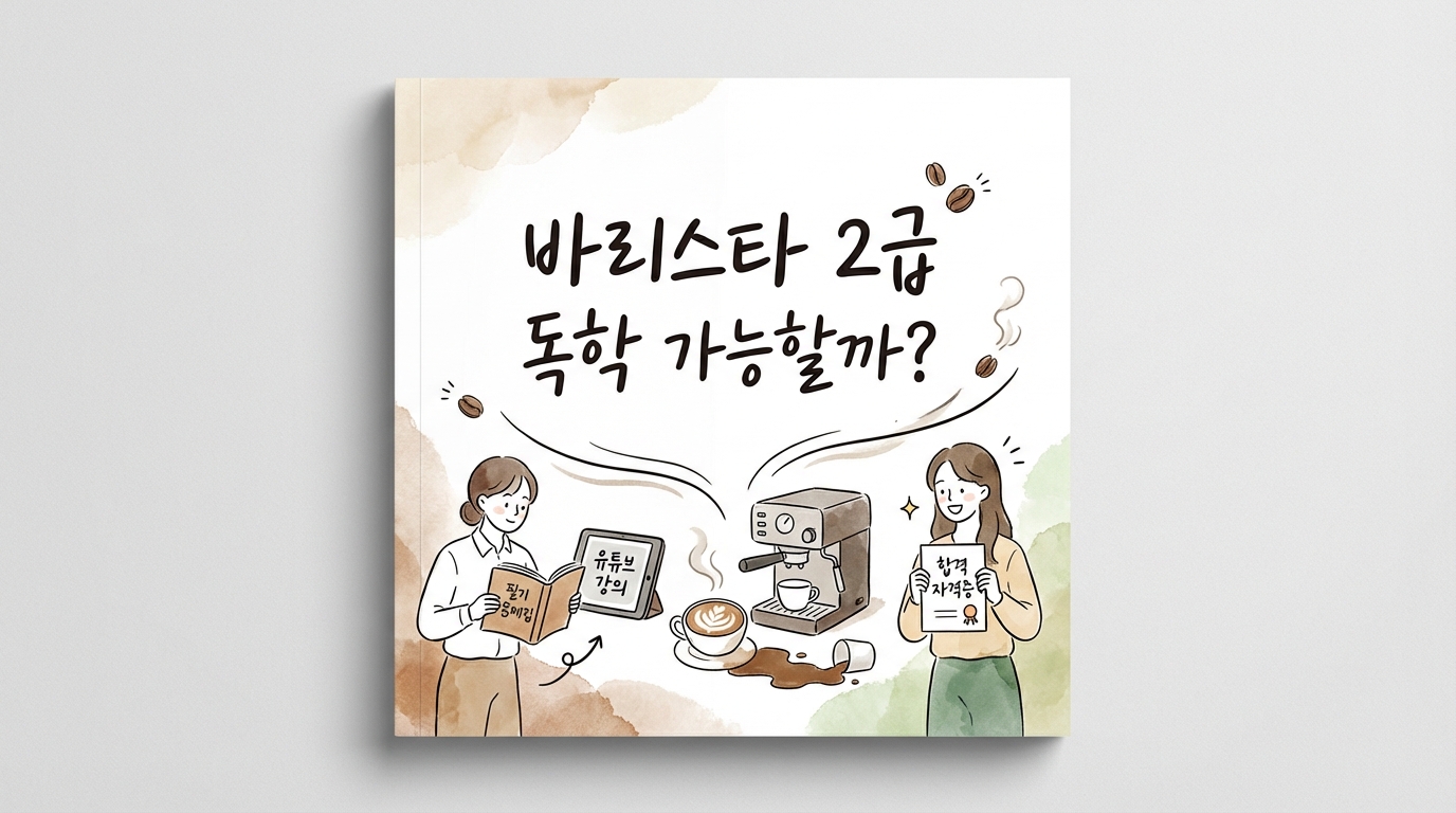 바리스타 2급 실기 필기 독학 가능할까?