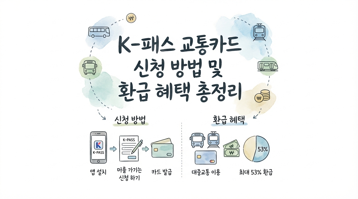 K-패스 교통카드 신청 방법 및 환급 혜택 총정리 (2026년 최신)