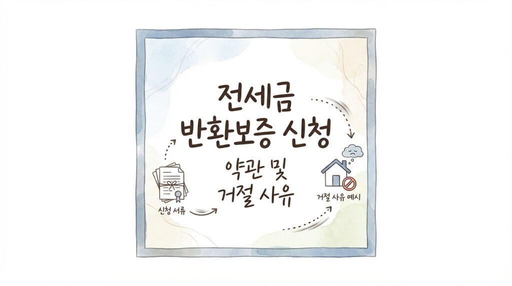 전세보증보험 가입 조건, 반환보증 신청 서류, 그리고 반려 사유