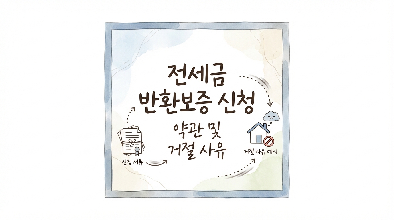 전세보증보험 가입 조건, 반환보증 신청 서류, 그리고 반려 사유