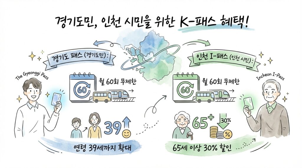 경기도민, 인천 시민을 위한 K-패스 혜택