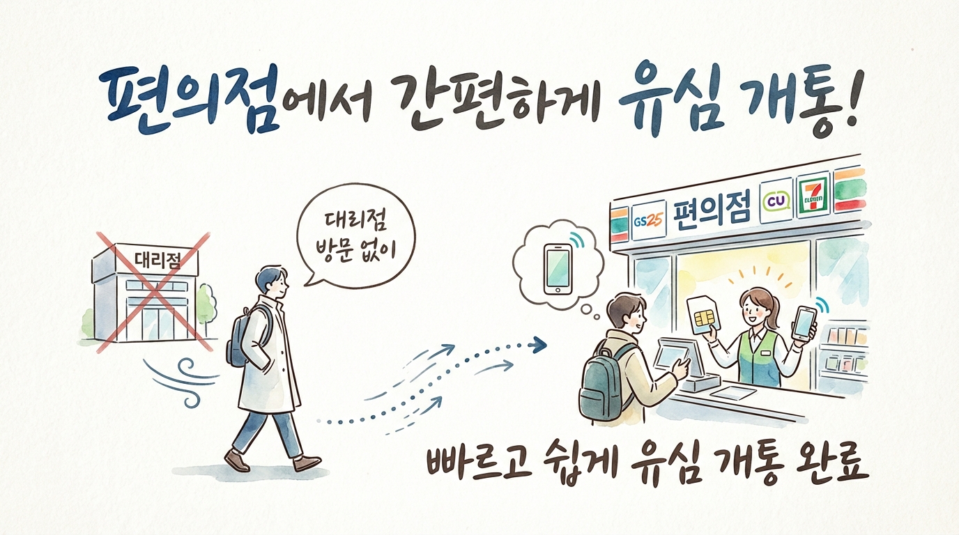 편의점 유심 셀프 개통